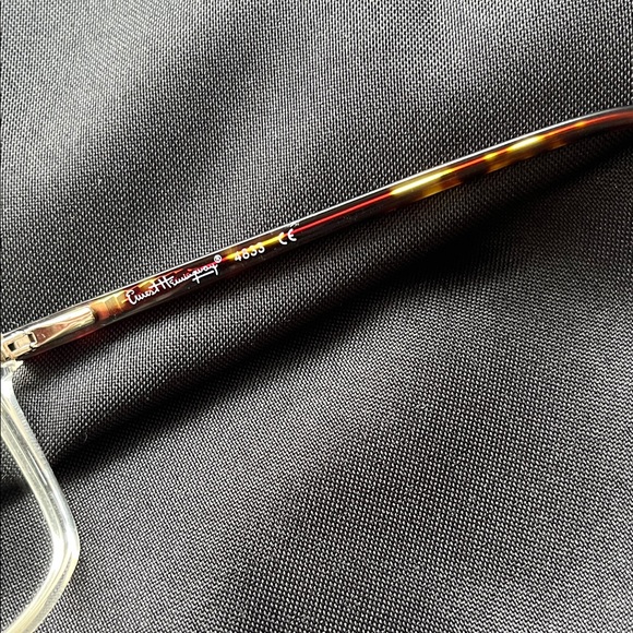Clear Square Glasses with Tortoise Arms - Picture 2 of 5